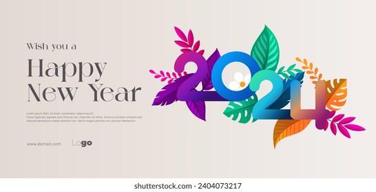 Happy New Year collection of background designs. Vector and elegant style design. Concept for holiday celebration, greeting card, poster, banner, flyer