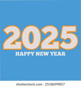 Happy new year color calligraphy banner poster with colorful background. EPS vector art and illustration. can use for, landing page, template, UI, web, mobile app, poster, banner, flyer, background.
