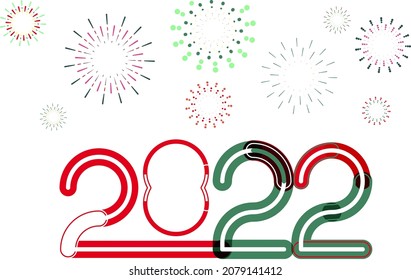 happy new year, colored 2021 numbers, design elements for new year decor, 2021 vector