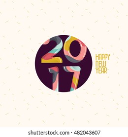 Happy New Year colorful