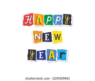 HAPPY NEW YEAR WITH COLOURS