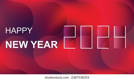 Happy New Year corporate business background with simple stroke burst