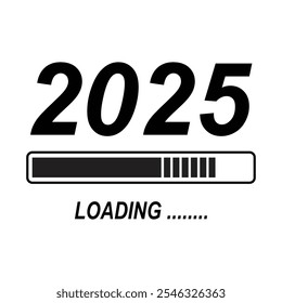 happy new year countdown .2025.loading 2025 .in background .banner .vector design. 