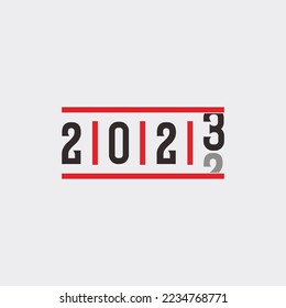 happy new year countdown illustration