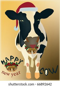 happy new year cow