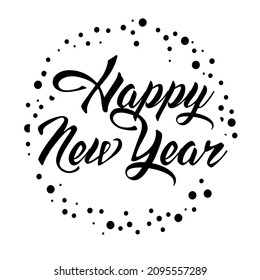 Feliz Año Nuevo diseño creativo.