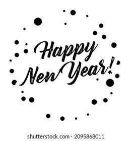 Happy New Year creative design.