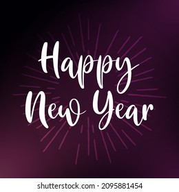 Feliz Año Nuevo diseño creativo.