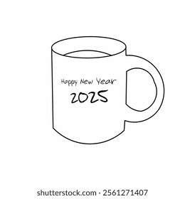 Happy New Year with a cup of tea.