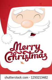 Happy new year. Cute Santa Claus  symbol of the Christmas