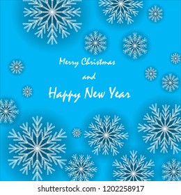 Happy  New Year Decoration. Merry Christmas Party invitation.