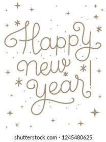 Happy New Year Decorative Celebration greeting card for New Year