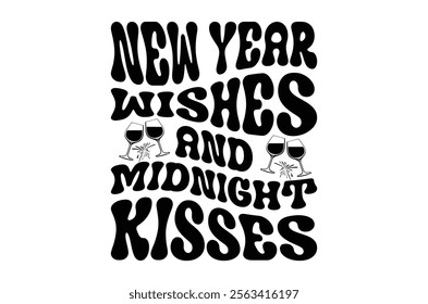 Happy new year design, new year 2025 t shirt, Stickers quotes t shirt design, Christmas t shirt, Vintage Sign, Cut Files Cricut, Silhouette, retro happy new year 2025 typography sublimation