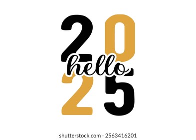 Happy new year design, new year 2025 t shirt, Stickers quotes t shirt design, Christmas t shirt, Vintage Sign, Cut Files Cricut, Silhouette, retro happy new year 2025 typography sublimation