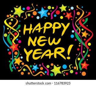 happy new year design 