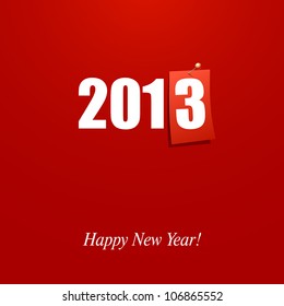 Happy New Year design card vector