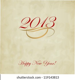 Happy New Year design card vector
