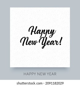 Feliz diseño de Año Nuevo. Grabado de caligrafía creativa.