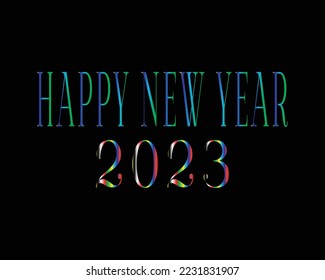 HAPPY NEW YEAR DESIGN ELEMENT OF 2023
