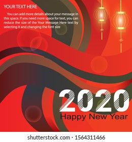 Happy new year design, New Year greeting card, vector background