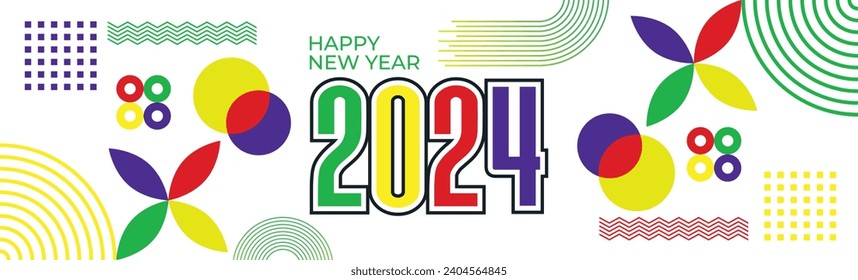 Happy new year design with modern vibe. Highly effective artwork . Very Creative and energetic concept. Latest Vector illustration. 