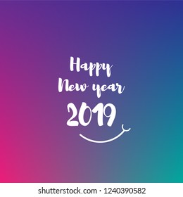 Happy new year design template. vector illustration