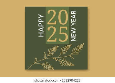Happy new year design template 