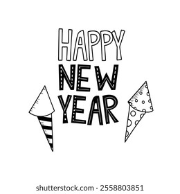 Happy New Year Design Vector Illustration