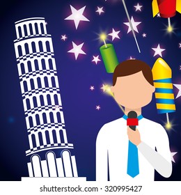 happy new year design, vector illustration eps10 graphic 