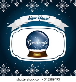 happy new year design, vector illustration eps10 graphic 