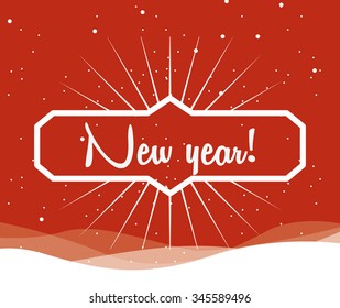 happy new year design, vector illustration eps10 graphic 