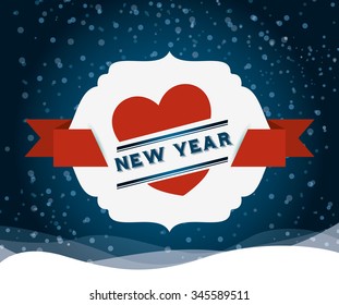 happy new year design, vector illustration eps10 graphic 