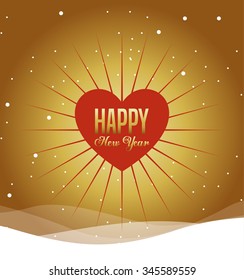 happy new year design, vector illustration eps10 graphic 