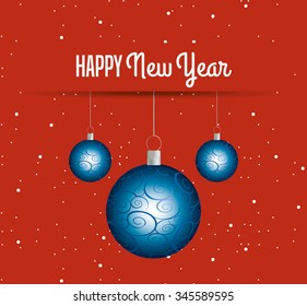 happy new year design, vector illustration eps10 graphic 