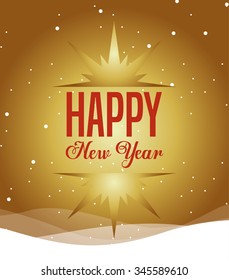 happy new year design, vector illustration eps10 graphic 