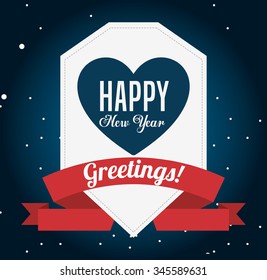 happy new year design, vector illustration eps10 graphic 