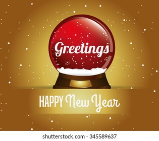 happy new year design, vector illustration eps10 graphic 