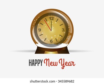 happy new year design, vector illustration eps10 graphic 