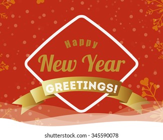 happy new year design, vector illustration eps10 graphic 