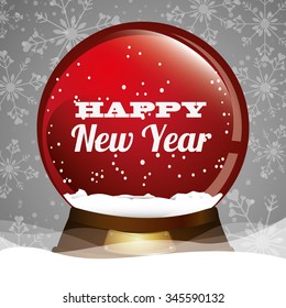 happy new year design, vector illustration eps10 graphic 