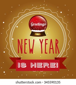 happy new year design, vector illustration eps10 graphic 
