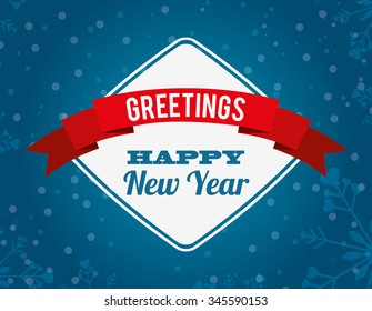happy new year design, vector illustration eps10 graphic 