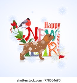 happy new year dog
