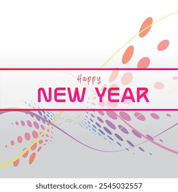 Happy new year elegant design illustration.