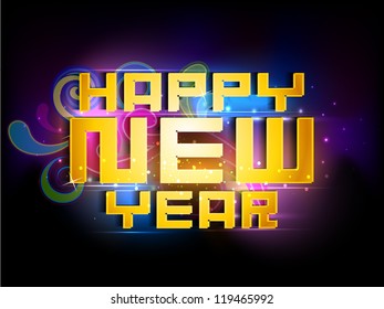 Happy New Year. EPS 10.