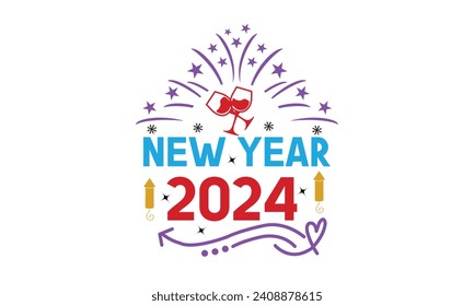 Happy New Year EPS Design Cut Files