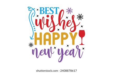 Happy New Year EPS Design Cut Files
