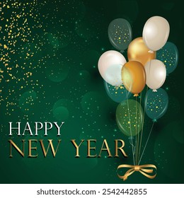 Happy New Year, Event, Party, Birthday, Celebration post Vector Background