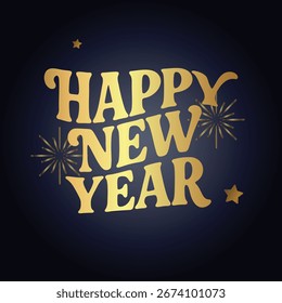 Feliz Ano Novo fundo festivo, letras decorativas Ano Novo, Ano Novo celebração saudação cartão banner design vetor ilustração