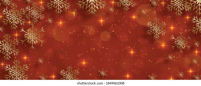 Happy New Year festive pattern with Christmas balls and snowflakes concept on color background for invitation card, Merry Christmas, Happy new Year 2021, greeting cards, poster or web banner